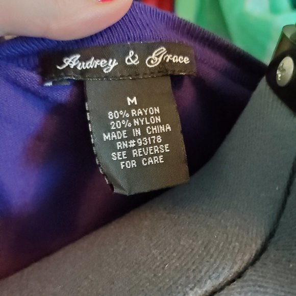 Purple Pearl Buttoned Cardigan - Picture 2 of 3